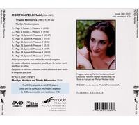 FELDMAN EDITION 8 - MARILYN NONKEN PLAYS TRIADIC MEMORIES NEW REGION 1 DVD AUDIO