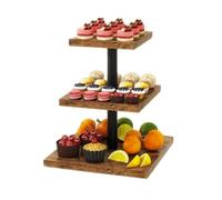Felenny 3 Tier Cupcake Stand Wooden Cupcake Tower