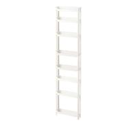 Felenny 8- Tier Ultra Slim Storage Shelf, Freestanding Narrow Shelf Unit Cabinets Tower Holder Rack Storage Shelving Organizer Corner Shelf for Kitchen Bathroom Laundry Living Room Bedroom Hallway