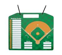 Felenny Magnetic Baseball Lineup Board Softball Training Equipment with Strong Clips Dry Erase Writing Tools, Baseball Coaching Accessories