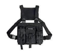 Felenny Tactical Chest Rig Pack Men Multi Pocket Airsoft Pouch Bag Running Vest Combat Harness Radio Chest Crossbody Bags Holster Vest Military Shoulder Bag for Hunting Outdoor