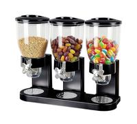 Felenny Triple Food Dispenser Cereal Dispenser Countertop