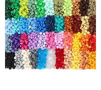 Feleph Custom 1×1 Round Tiles 2200PCS Smooth Bricks Parts and Pieces, 44 Colors Bulk Studs Building Accessories for Flat Surface, Mosaics and Pixel Art Toy Dots Compatible with Major Brands