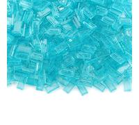 Feleph Transparent Light Blue 1×2 Tile ×700 Parts and Pieces, Bulk Building Blocks Flat Bricks for Smooth Surface Floor Wall, Toy Accessories Compatible with Major Brands