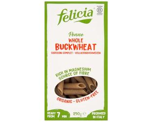 Felicia Gluten Free Organic Buckwheat Penne Pasta 250 G (1 Pack)