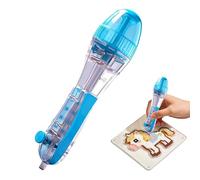 Feliciay 2.6mm Fuse Bead Pen, Ergonomic Large Capacity Transparent Dispenser for Crafting, DIY Projects, and Classroom Activities(Blue)