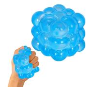 Feliciay Stress Relief Frosted Cube, Soft Squishy Sensory Tool for Anxiety Relief & Focus, Portable Calm Fidget Ball for Teens Adults Office, Blue