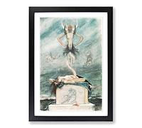 Felicien Rops Sacrifice from The Satanic Ones Framed Print | A2 Oak Framed Wall Art | Ready to Hang | Modern Nature Picture | Living Room Bedroom Lounge Office