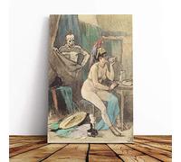 Felicien Rops The Circus Canvas Print | Gallery Wrapped 30mm Frame Wall Art | 30x20 inches | Ready to Hang | Modern Picture | Living Room Bedroom Lounge Office