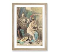 Felicien Rops The Circus Framed Print | A2 Oak Framed Wall Art | Ready to Hang | Modern Nature Picture | Living Room Bedroom Lounge Office