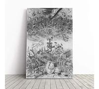 Felicien Rops The Scraps Canvas Print | Gallery Wrapped 30mm Frame Wall Art | 24x16 inches | Ready to Hang | Modern Picture | Living Room Bedroom Lounge Office