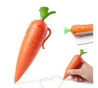 Felicify Carrot Recorder Pen, Carrot Pen with 10 Second Voice Recorder, Cute Shaped Recorder Device with Playback, Smooth Writing Ballpoint Pen, Fun & Creative Gift
