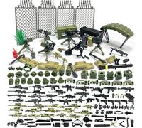Felicify Military Weapons Set, 171pcs WW2 Weapons Set, Army Minifigures, Military Brickarms, Modern Military Toy Set, Guns Weapon Pack, Swat Pieces and Parts Accessories