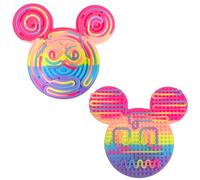 Felicify Push Peel Sensory Board, Sensory Activity Board with 11 Strings, Silicone Fidget Toy, Double Side Fidget Board, Sensory Toys for Kids and Adults with ADHD ADD OCD Autism (M-Mouse)