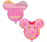 Felicify Push Peel Sensory Board, Sensory Activity Board with 12 Strings, Silicone Fidget Toy, Double Side Fidget Board, Sensory Toys for Kids and Adults with ADHD ADD OCD Autism (Rose)