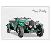 Felicitas Stunning Birthday Card - Classic 1934 Vintage Car - Unusual Unique Design - Exclusive Vector Artwork - Iconic motor cars - Modern realistic digital art - Special range of cards