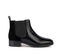 Felicity Breathable Chelsea Boots in Leather Black