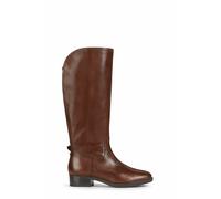 Felicity Leather Adjustable Knee-High Boots Brown