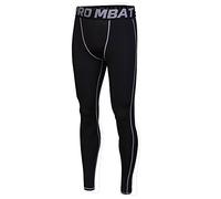 FELiCON Gym Mens Running Sports Cycle Pants Men's Compression Tights Wear Workout Clothes Quick Dry Breathable Comfortable Leggings Base Elite Fitness Trousers Thermal(600-Gary-XL)