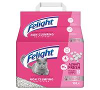 Felight | Non-Clumping Cat Litter with Antibacterial Silverfresh Technology | Prevents Odours for up to 10 Days | Made in the UK (10L Bag)