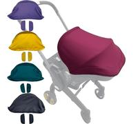 Feliliber Stroller Replacement Accessories Canopy, Waterproof Sun Shade Compatible with Doona Car Seat & Strollers (Wine Red)