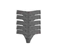 Felina | Signature Stretchy Lace Low Rise Thong 5-Pack | Panty - grey - M-L