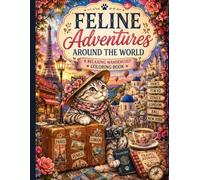 Feline Adventures Around the World: A Relaxing Wanderlust Coloring Book