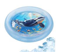 Feline Aqua Cushion - 25.59 x 25.59 Inch Robust Chill , Puncture Proof Stimulation Bed for Indoor Use | Leak-proof PVC Equipment for Healthy Bew