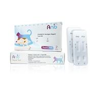 Feline Calicivirus & Herpesvirus Rapid Test Kit for Cats 2 Pack | Simultaneous FCV and FHV detection with easy-to-read results - essential for early treatment decisions.