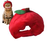 Feline Costume Cap - Adjustable Fruit Outfit | Playful Kitty Headwear - Sculpted Shape Textile Finish, Lightweight Soft Cushion Comfort Display Carnivals