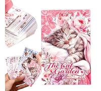 Feline Deck Card Game - Cat-Theme Playing Card Set, Lightweight Printed Cards Stack, Paperboard Finish Pack, Entertainment Activity Kit Party Wedding Festival Corporate Gathering Use Social Fun