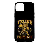 FELINE FIGHT CLUB Boxing Cat - Vintage Style Case for iPhone 15 Plus