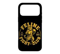 FELINE FIGHT CLUB Boxing Cat with Gloves Case for iPhone 17 Pro Max