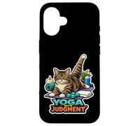 Feline Fitness Philosopher Yoga with Judgement Case for iPhone 16