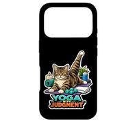 Feline Fitness Philosopher Yoga with Judgement Case for iPhone 17 Pro