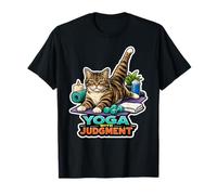Feline Fitness Philosopher Yoga with Judgement T-Shirt