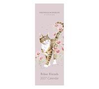 Feline Friends' Cat Slim Calendar 2027