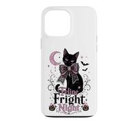 Feline Fright Night Black Cat Coquette Halloween Case for iPhone 13 Pro Max