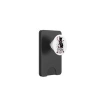 Feline Fright Night Black Cat Coquette Halloween PopSockets PopWallet for MagSafe