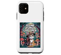 Feline Fungi Explorer Cat Mushroom Funny Mycology Nature Case for iPhone 11
