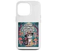 Feline Fungi Explorer Cat Mushroom Funny Mycology Nature Case for iPhone 13 Pro