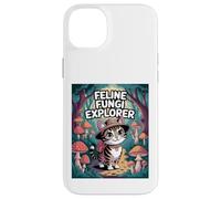 Feline Fungi Explorer Cat Mushroom Funny Mycology Nature Case for iPhone 14 Plus