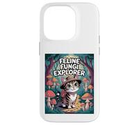 Feline Fungi Explorer Cat Mushroom Funny Mycology Nature Case for iPhone 14 Pro