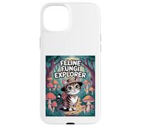 Feline Fungi Explorer Cat Mushroom Funny Mycology Nature Case for iPhone 15 Plus