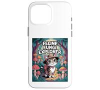 Feline Fungi Explorer Cat Mushroom Funny Mycology Nature Case for iPhone 16 Pro Max