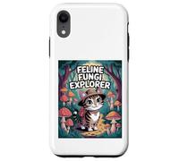 Feline Fungi Explorer Cat Mushroom Funny Mycology Nature Case for iPhone XR