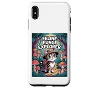 Feline Fungi Explorer Cat Mushroom Funny Mycology Nature Case for iPhone XS Max