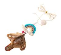 Feline Game : Door Hanging Bait, Soft Plume Material, Dynamic Bouncy Attraction Exercise | Home Kitty Fitness Stimulation Equipment For Fun Scop