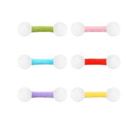 Feline Gnaw Stick - Infused Swab Plaything, Engaging Teething Accessory | Cotton Fibre Texture Encourages Healthy Chewing Behaviour Stress Reduction Play Suitable Living Spaces Flats