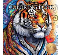 Feline Grace: A Beautiful Cat Coloring Journey.: Adult Coloring Book for Adults (50 Unique Intricate Images Coloring Book)